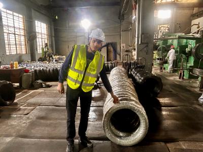 Kliyan Maròk yo fè enspeksyon sou-sou plas nan Aotian Steel, temwen kapasite ...